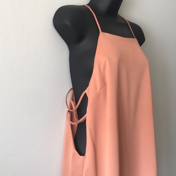 Missguided Peach Cut Out Dress - Picture 3 of 8